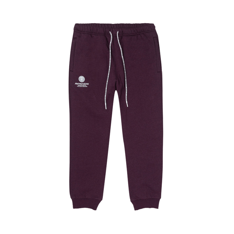 AAPE Moonface Patch Sweatpants "Red/Heather"