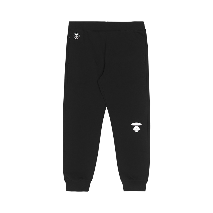 AAPE Moonface Fleece Sweatpants "Black"