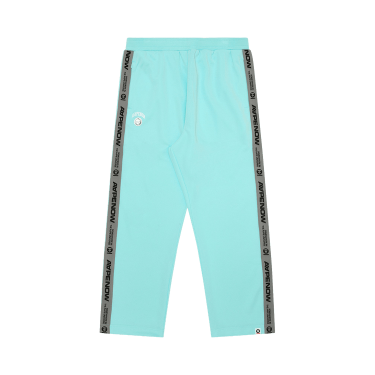 AAPE Moonface Patch Sweatpants "Blue/Yellow"