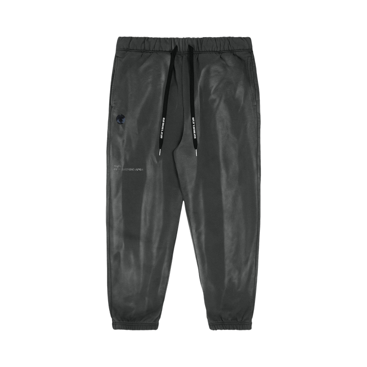 AAPE Moonface Tie-Dye Sweatpants "Grey/Black"