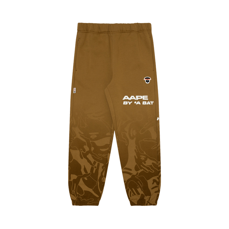 AAPE Moonface Camo Gradient Sweatpants "Yellow/Green"