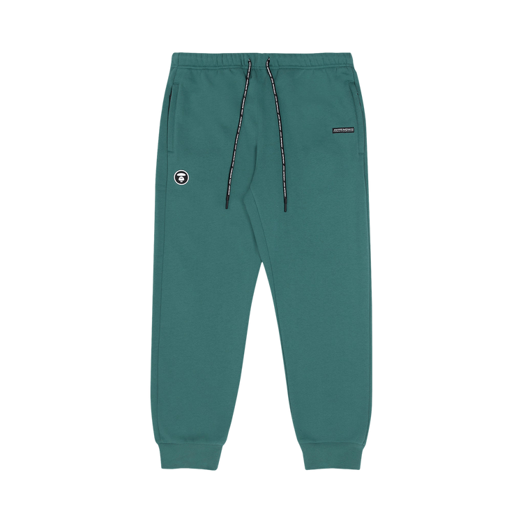 AAPE Moonface Fleece Sweatpants "Green/Blue"