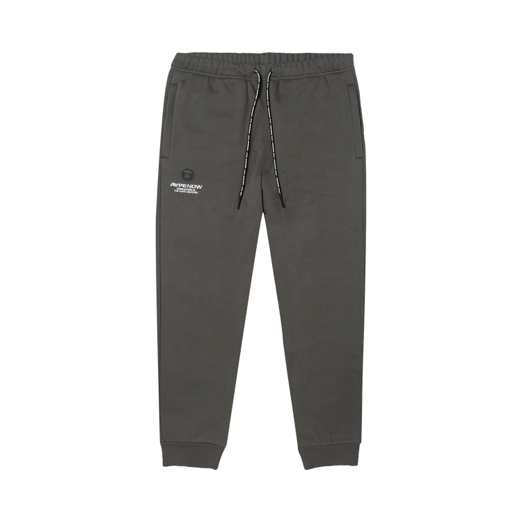 AAPE Moonface Patch Sweatpants "Khaki/Grey"