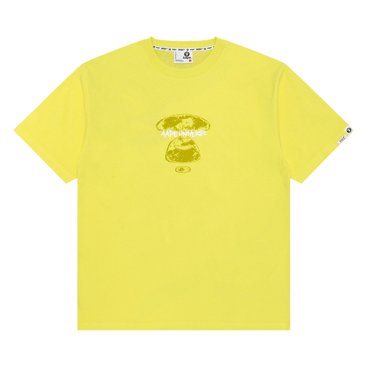 AAPE Moonface Universe Tee "Yellow/Beige"