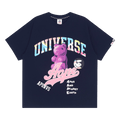 AAPE Graphic Printed Tee "Navy"