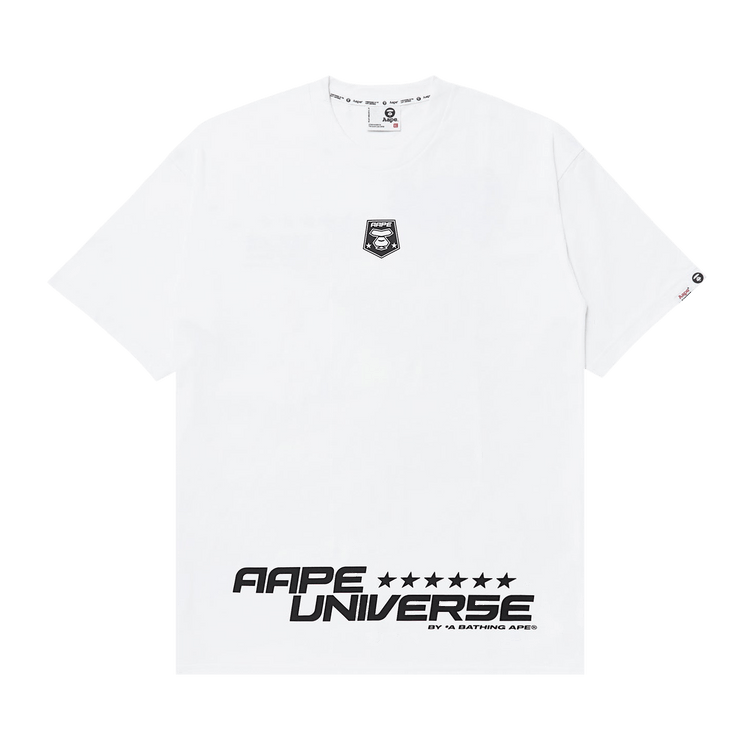 AAPE Moonface Graphic Printed Tee "White"