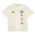 AAPE Unvs Multi-Logo Tee "Ivory"