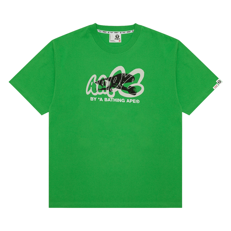 AAPE Logo Graphic Tee "Green"