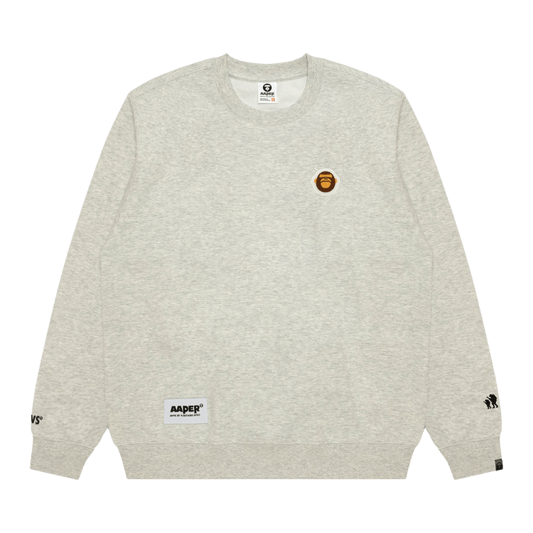 AAPE r Aldo Logo Sweater "White/Heather"
