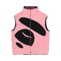 AAPE Moonface Reversible Brushed Down Vest "Pink"