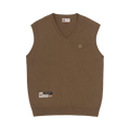 AAPE Moonface Patch Knit Vest "Beige/Dark"