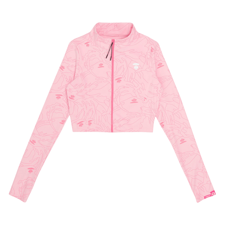 AAPE Moonface Camo Sport Zip-Up "Pink/Orange"