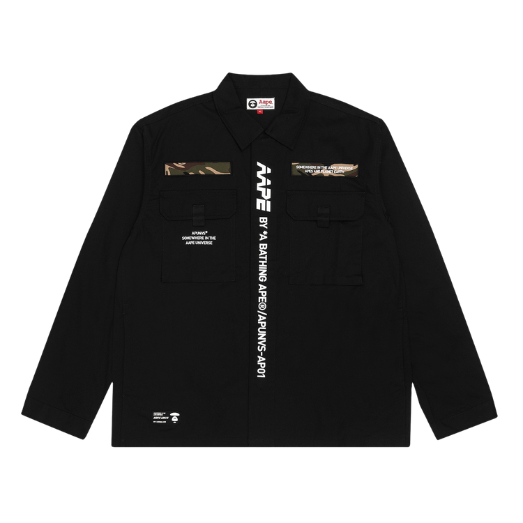 AAPE Logo Work Shirt "Black"