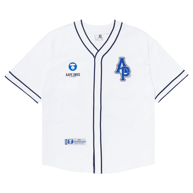 AAPE Moonface Patch Short-Sleeve Shirt "White"