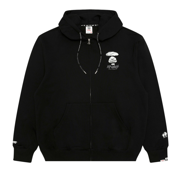 AAPE Basic Zip Up Sweatshirt "Black"