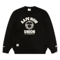 AAPE Now Moonface Logo Crew Neck Knit Pullover "Black"