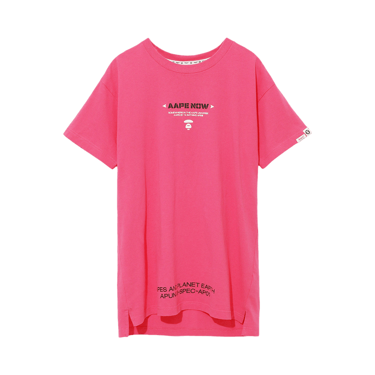 AAPE Graphic Logo Print Tunic "Fuchsia"
