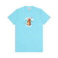 AAPE Bear Graphic Mini Dress "Blue"
