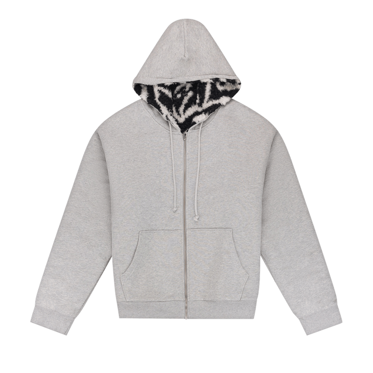 Denim Tears Multi Zebra Lined Hoodie "Grey"