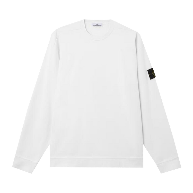 Stone Island Crewneck Long-Sleeve Tee "White"