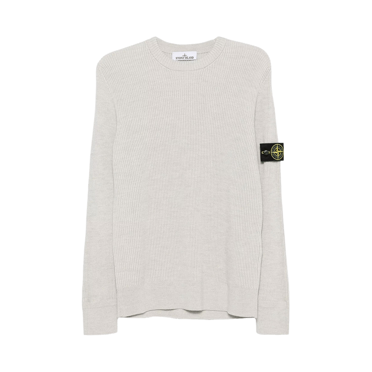 Stone Island Ribbed Crewneck Sweater "Sand"
