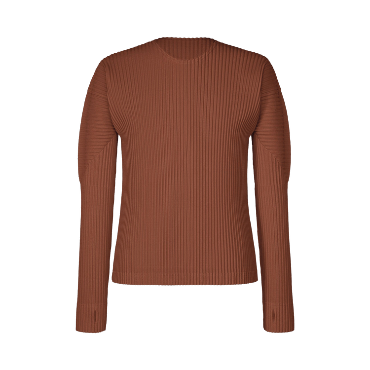 Issey Miyake Long Sleeve Top "Darkside Brown"