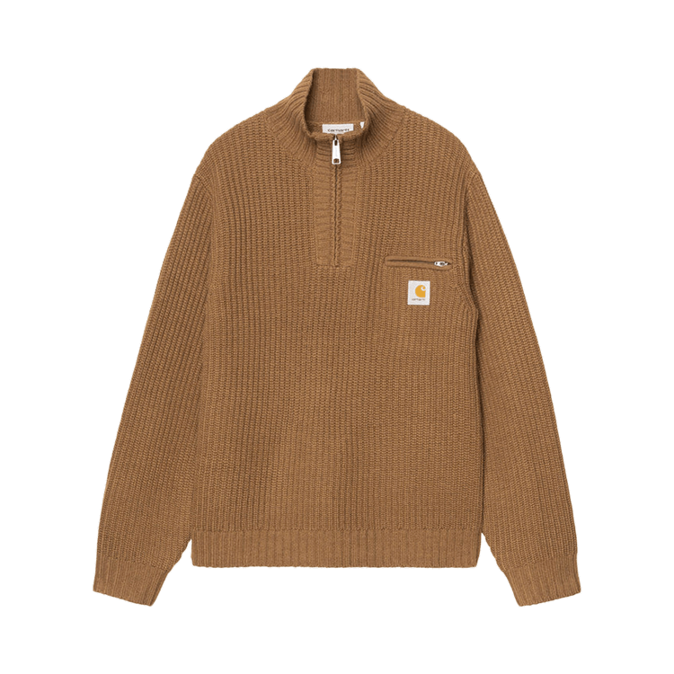 Carhartt WIP Half Zip Sweater "Hamilton Brown"
