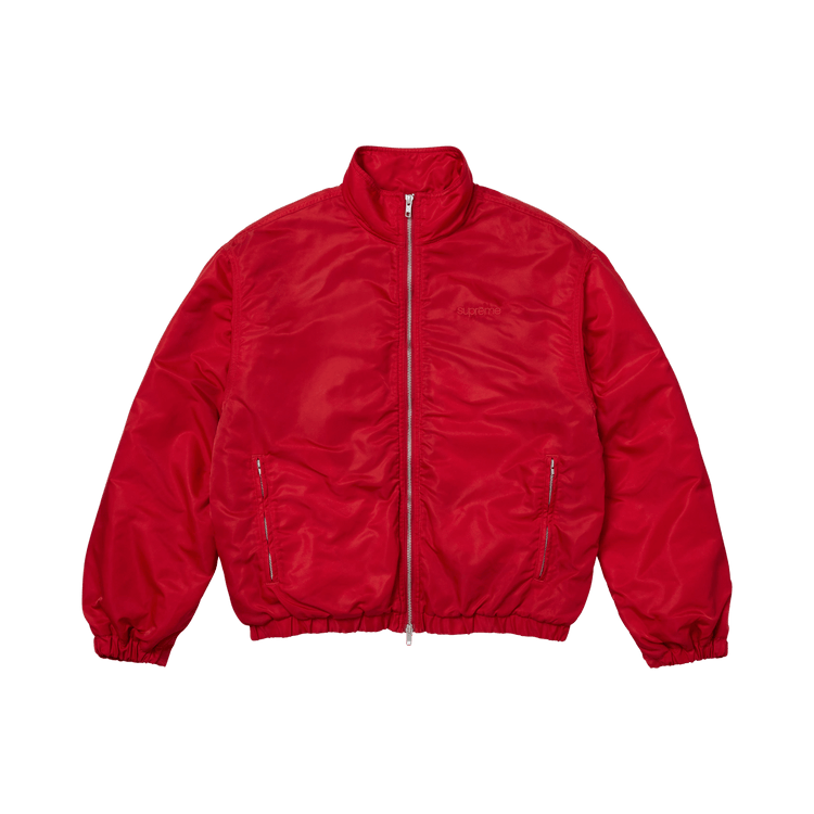 Supreme Stand Collar Lined Nylon Jacket "Red"