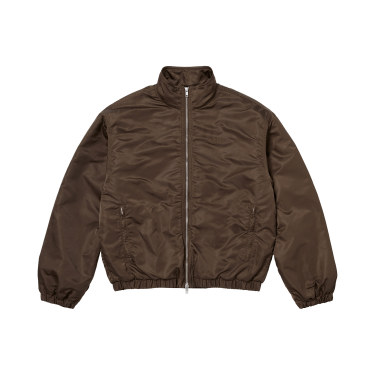 Supreme Stand Collar Lined Nylon Jacket "Brown"