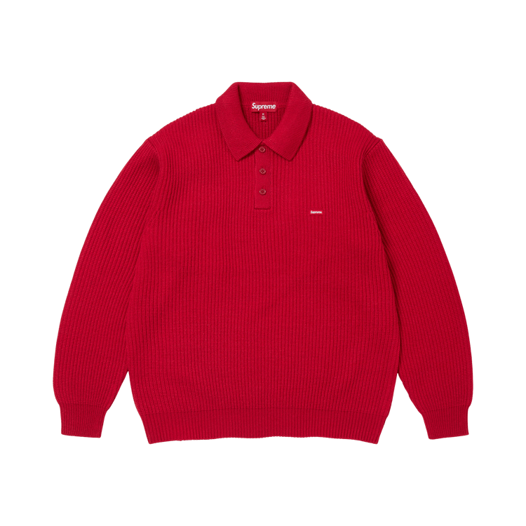 Supreme Small Box Sweater Polo "Red"
