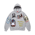 Supreme Stickers Hooded Sweatshirt "Heather Grey"