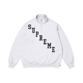 Supreme Slant Appliqué Half Zip Pullover "Ash Grey"