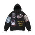 Supreme Stickers Hooded Sweatshirt "Black"