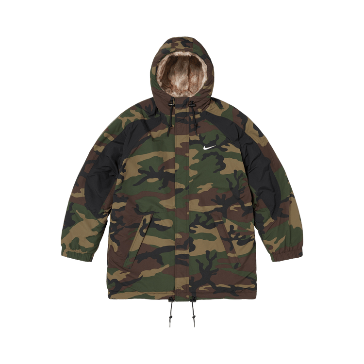 Supreme x Nike Faux Fur Reversible Parka "Woodland Camo"