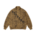 Supreme Slant Appliqué Half Zip Pullover "Leopard"