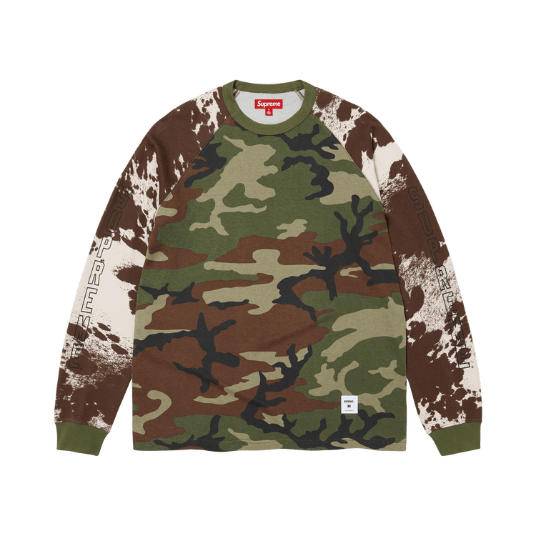 Supreme Wildlife Camo Raglan Long-Sleeve Top "Woodland Camo"
