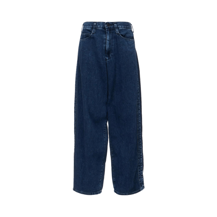 Y's 8oz Denim Chemical Wash Side Braid Jeans 'Indigo'