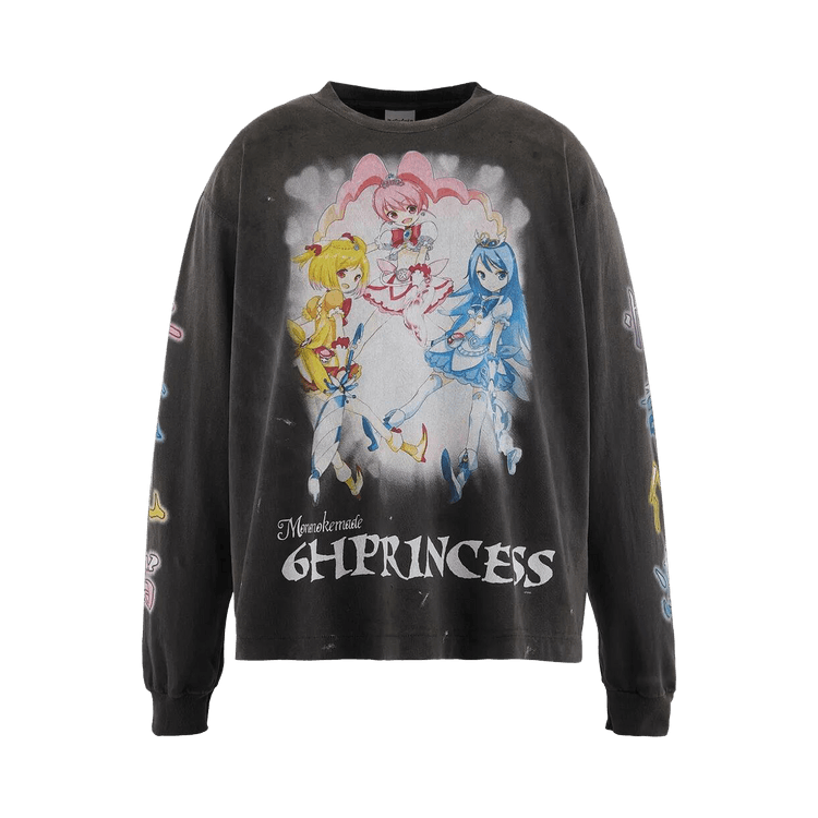 Takashi Murakami Superflat Long Sleeve T-Shirt "Black"