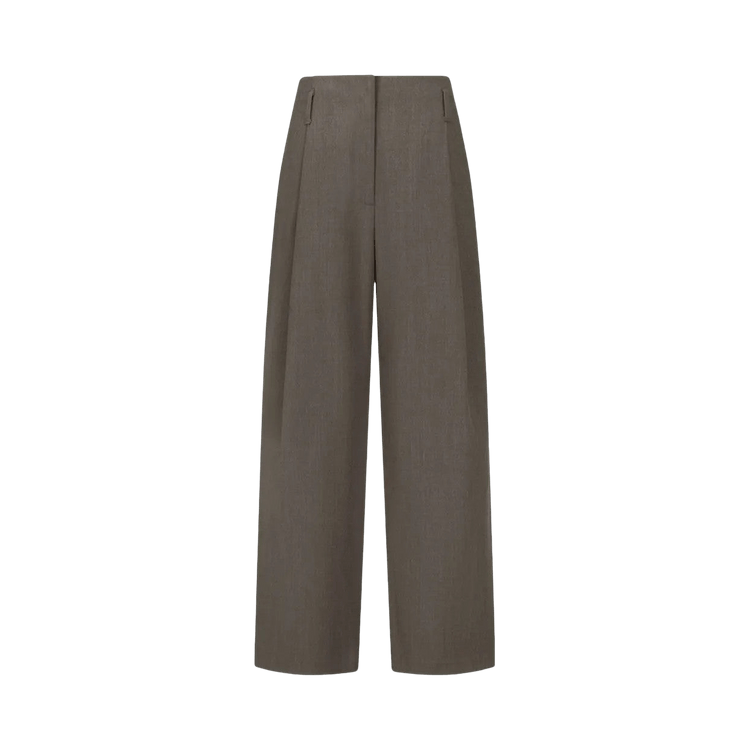 Amomento Straight Tuck Pants "Brown"