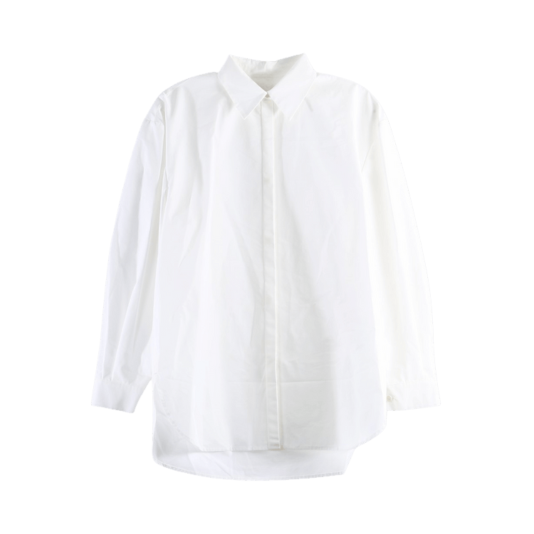 Amomento Basic Oversized Shirt "White"
