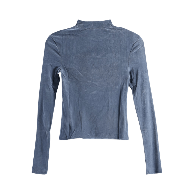 Amomento Mock Neck Top "Blue"