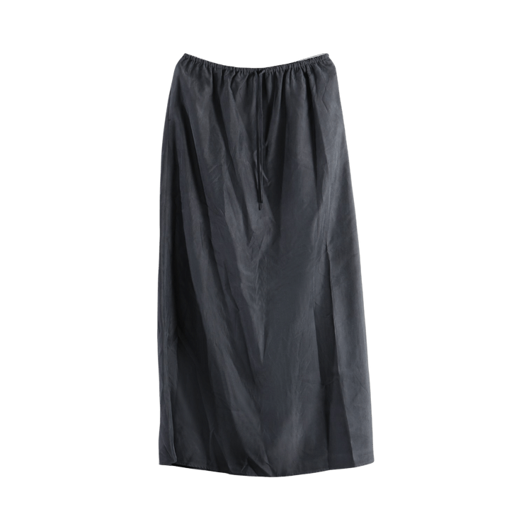 Amomento Cupro Banding Skirt "Charcoal"