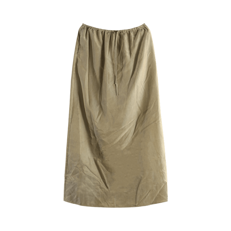 Amomento Cupro Banding Skirt "Khaki"