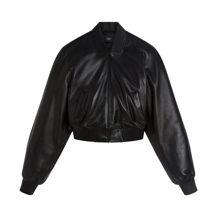 Phoebe Philo Shrunk Bomber Jacket "Black"