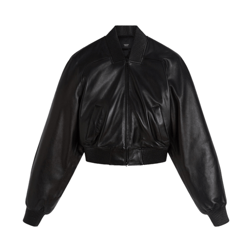 Phoebe Philo Shrunk Bomber Jacket "Black"