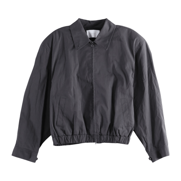 Amomento Crop Zip-Up Jumper "Charcoal"
