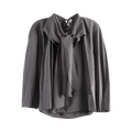 Amomento Sheer Scarf Top "Grey"