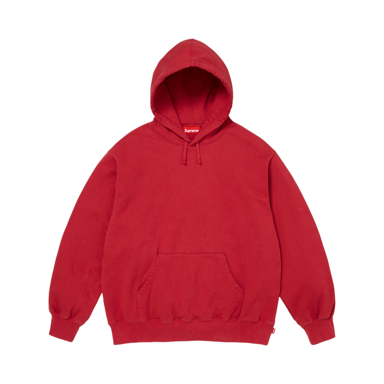 Supreme Mirro Appliqué Hooded Sweatshirt "Red"
