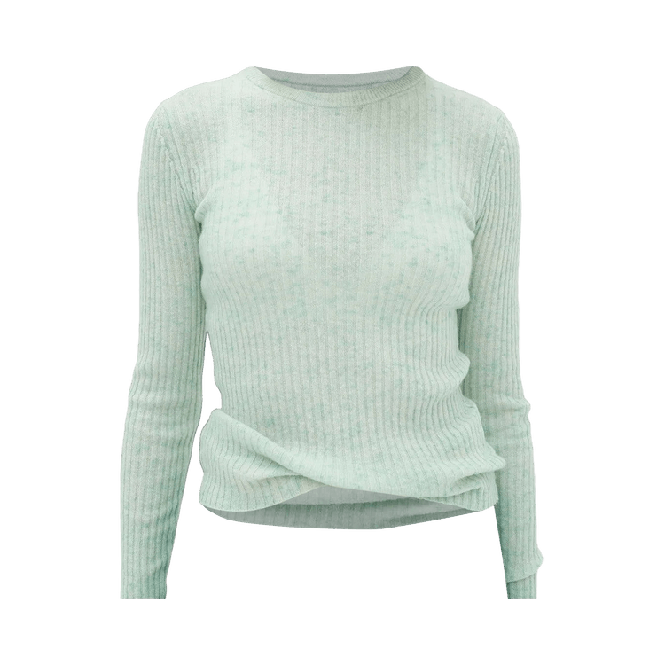 Auralee Cashmere Nep Knit Pullover "Mix Mint"