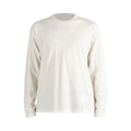 Auralee Brushed Organic Cotton Jersey Long Sleeve Tee "White"